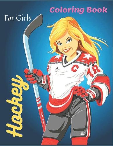 Hockey coloring book for girls