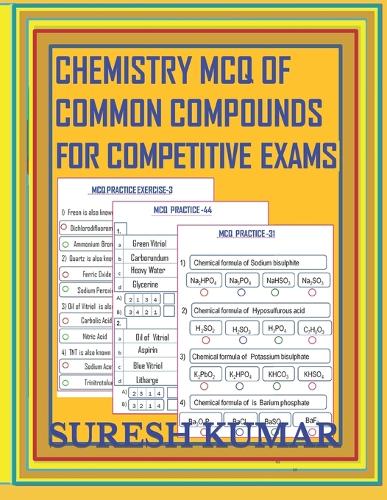 Chemistry McQ of Common Compounds for Competitive Exams