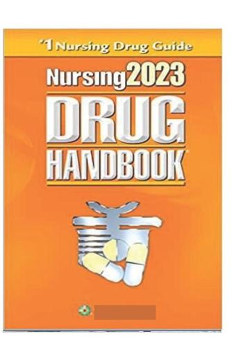 Nursing 2023 Drug Handbook