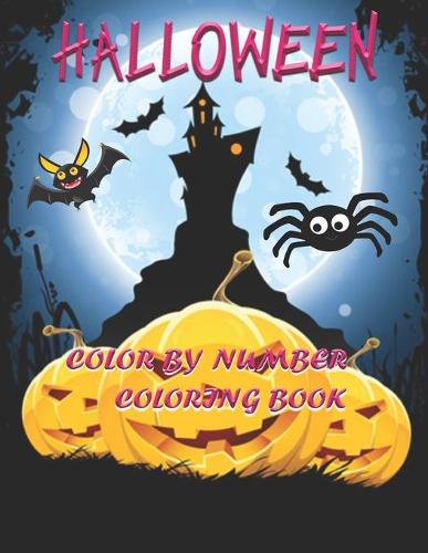Halloween Color By number Coloring Book