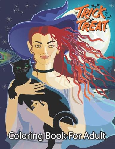 Trick or Treat Coloring Book For Adults