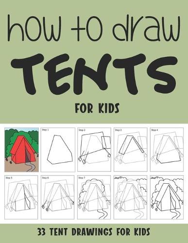 How to Draw Tents for Kids
