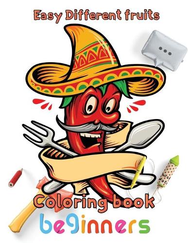 Easy Different fruits coloring book beginners