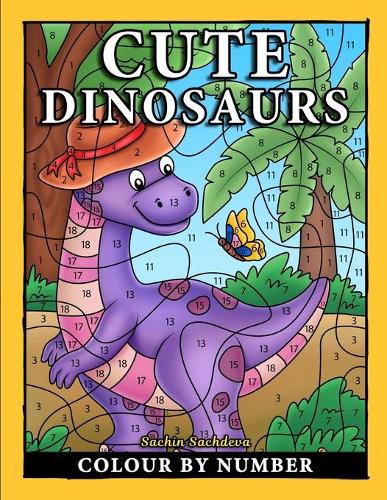 Cute Dinosaurs Colour By Number