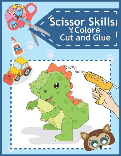 Scissor Skills Color, Cut and Glue
