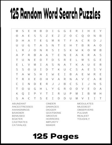 125 Random Word Search Puzzles
