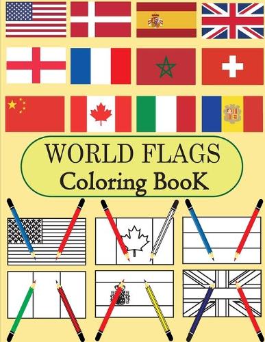 world flags coloring book