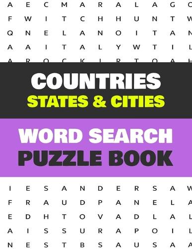 Countries States & Cities Word Search Puzzle Book