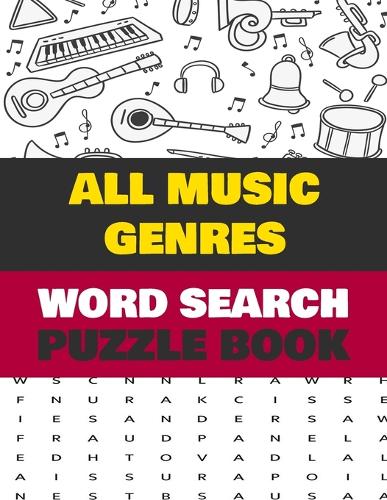 All Music Genres Word Search Puzzle Book