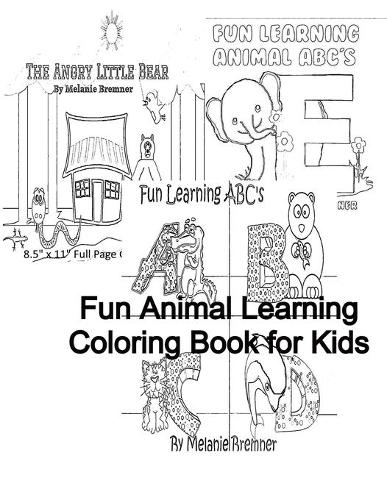 Fun Animal Learning Coloring Book for Kids