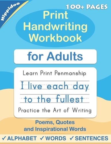 Print Handwriting Workbook for Adults