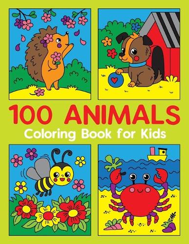 100 ANIMALS Coloring Book for Kids