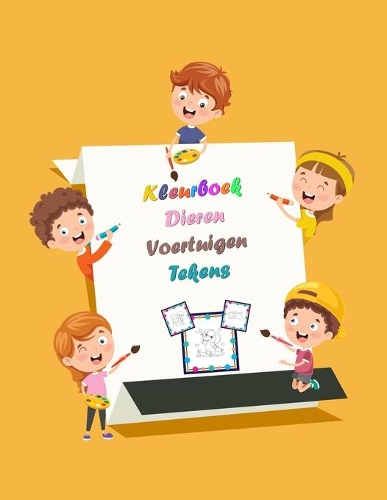 Kleurboek Dieren Voertuigen Tekens