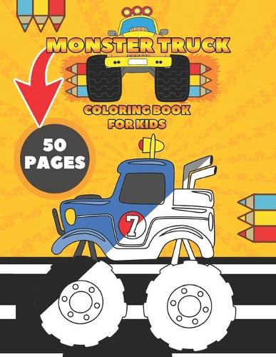 Monster Truck Coloring Book For Kids
