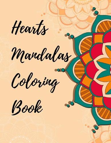 hearts mandalas coloring book