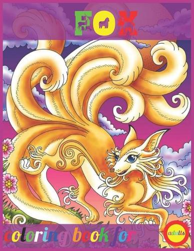 fox coloring book for adults