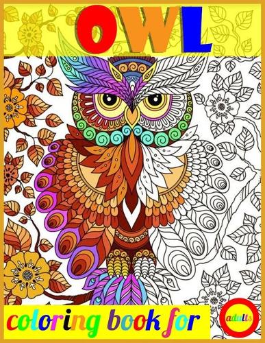 owl coloring book for adults