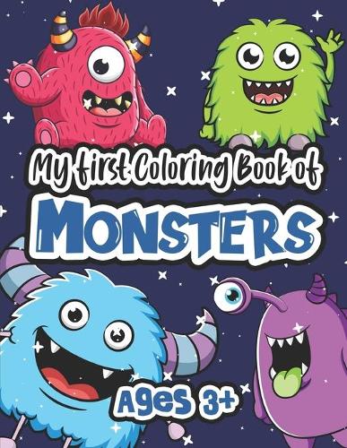 My first coloring book of Monsters - Ages 3+
