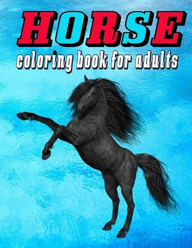 HORSE coloring book for adults