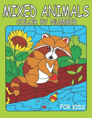 Mixed Animals Color By Number for Kids