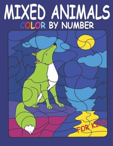 Mixed Animals Color By Number for Kids