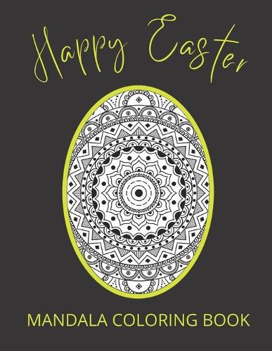 Happy Easter Coloring Book Mandala