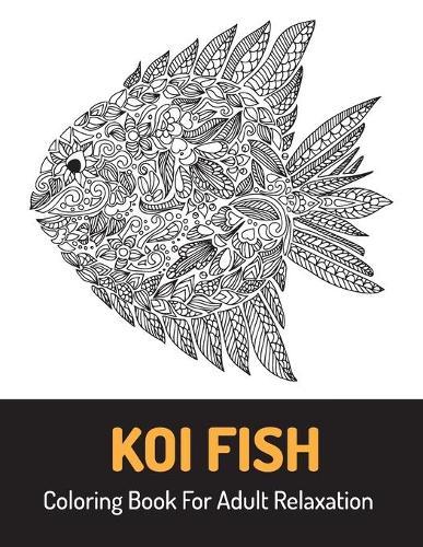 Koi Fish Coloring Book For Adult Relaxation