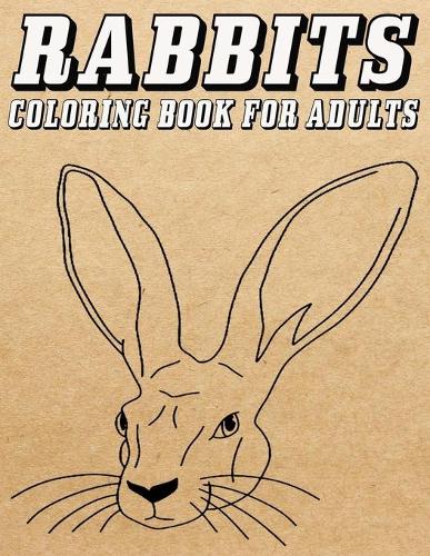Rabbit coloring book for adults