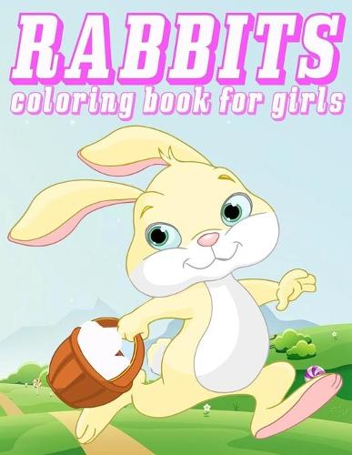 Rabbit coloring book for girls