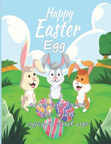 happy easter egg coloring book for kids ages 4 and up