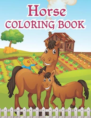 Horses coloring book