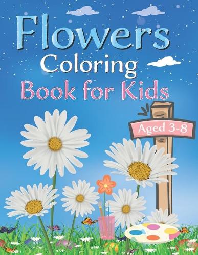 Flowers coloring book for kids