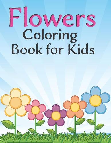 Flowers coloring book for kids