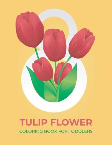 Tulip flower coloring book for toddlers