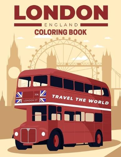 london england coloring book travel the world