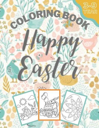 happy easter coloring book 3-9 year