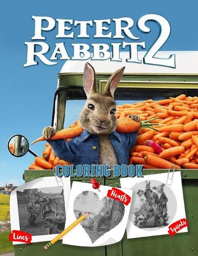 Peter Rabbit Lines Spirals Hearts Coloring Book