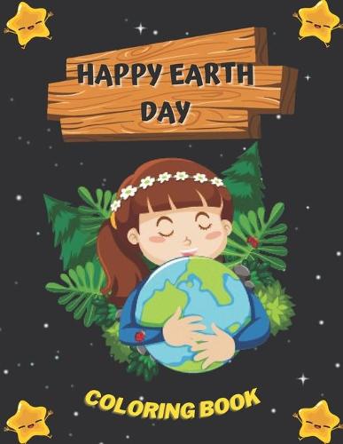 Happy earth day coloring book