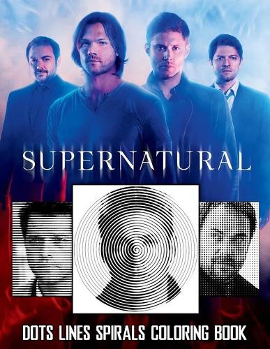 SUPERNATURAL dots lines spirals coloring book