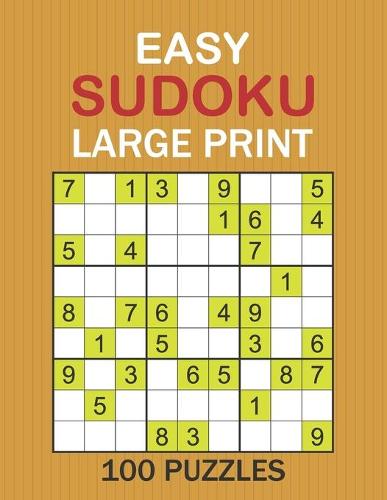 Easy Sudoku Large Print