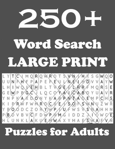 250+ Word Search Puzzles for Adults