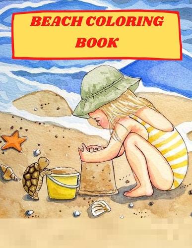 Beach coloring book