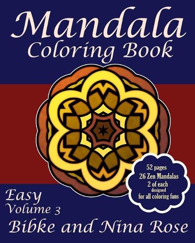 Mandala Coloring Book Easy Volume 3
