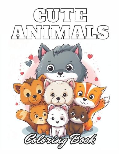 Cute Animals Coloring Book for Kids