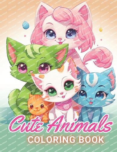 Cute Animals Coloring Book for Kids