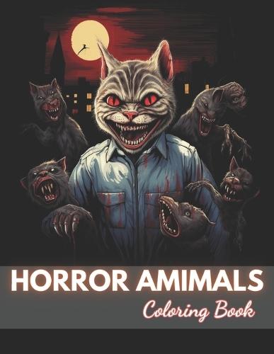 Horror Animals Coloring Book for Adult