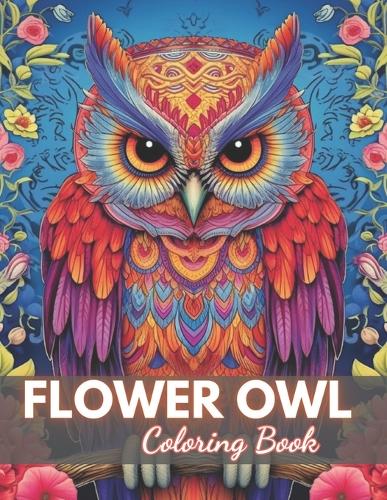 Flower Owl Coloring Book for Adult
