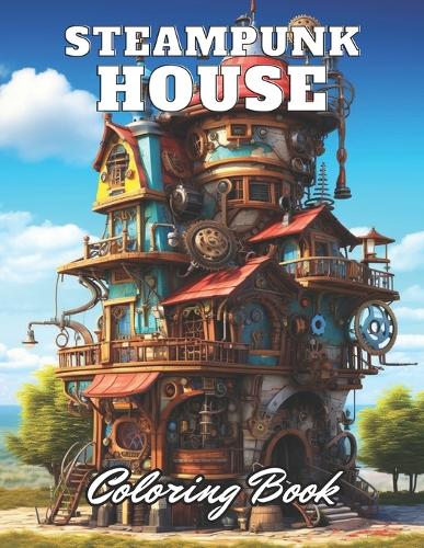 Steampunk House Coloring Book