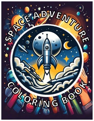Space Adventure Kids Coloring Book