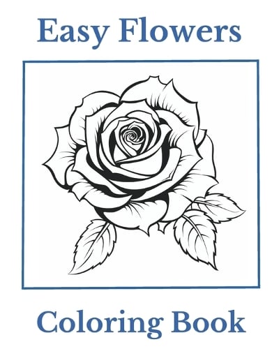 Easy Flowers Coloring Book